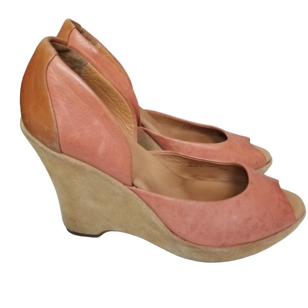 Kork Ease Womens 6.5 Pink Salmon Leather Slip On W